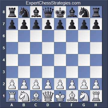 Standard chess board layout in the developed software.